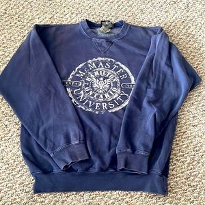 Vintage Style McMaster University Crew Neck Sweater